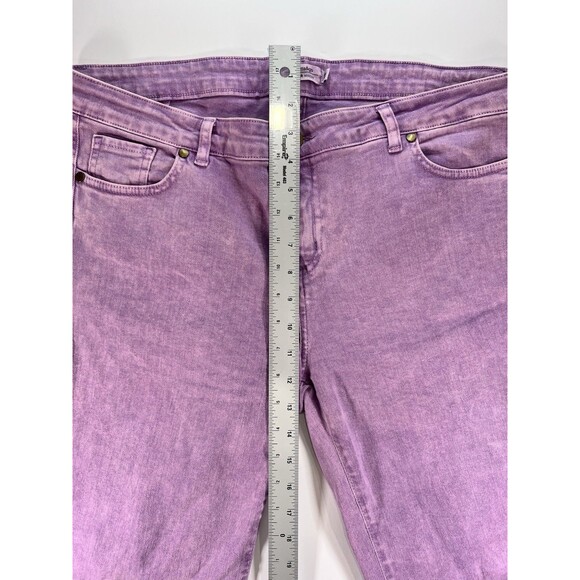 Renatta&go Flair Leg Jeans Cut Off Woman’s Sz 42 Dyed Purple. OOAK‎ - Picture 3 of 10